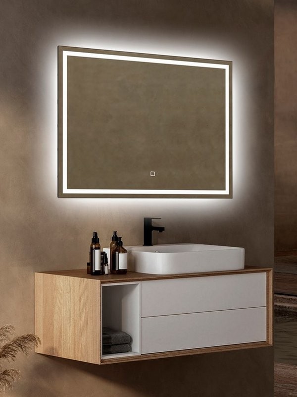 Зеркало Abber See AG6116S 80х60 см, с подсветкой