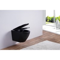 Комплект 3 в 1 Унитаз подвесной Esbano Azalea ESUPAZALBM + Инсталляция Fram + Кнопка ESINMTK60ST цвет сатин