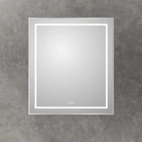Зеркало BelBagno Kraft 80x70, с подсветкой, с подогревом, сатин