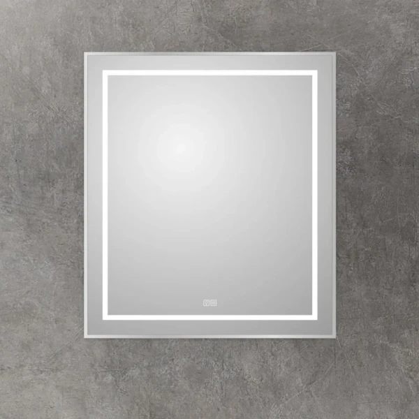 Зеркало BelBagno Kraft 80x70, с подсветкой, с подогревом, сатин