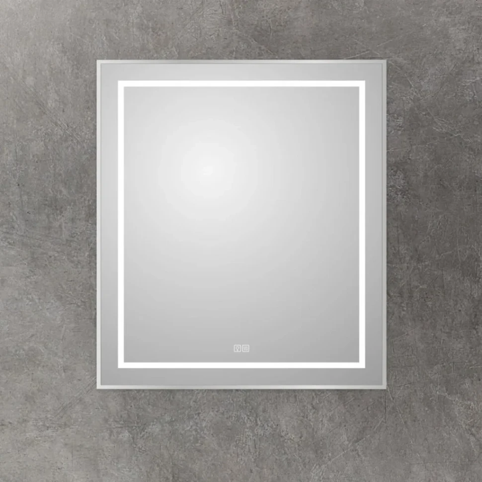 Зеркало BelBagno Kraft 80x70, с подсветкой, с подогревом, сатин