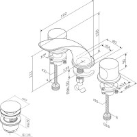 Смеситель для раковины AM.PM Sensation F3008000 для раковины Смеситель для раковины AM.PM Sensation F3008000 для раковины