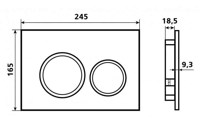 Комплект 3 в 1 Унитаз подвесной Esbano ESUPGARABM + Инсталляция Fram + Кнопка ESINKRG11GW цвет глянцевый белый