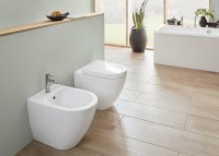 Унитаз приставной напольный Villeroy & Boch Subway 2.0 5602R0R1 alpin CeramicPlus