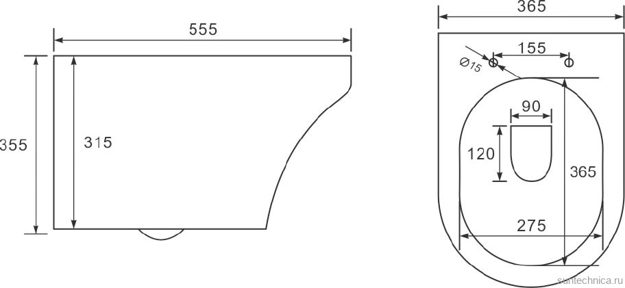 Унитаз подвесной Vincea Edge-M VT1-37