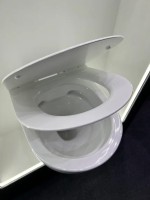 Унитаз подвесной BOND Oval F01-10 безободковый, с микролифтом, белый