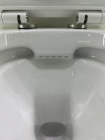 Унитаз подвесной BOND Oval F01-10 безободковый, с микролифтом, белый
