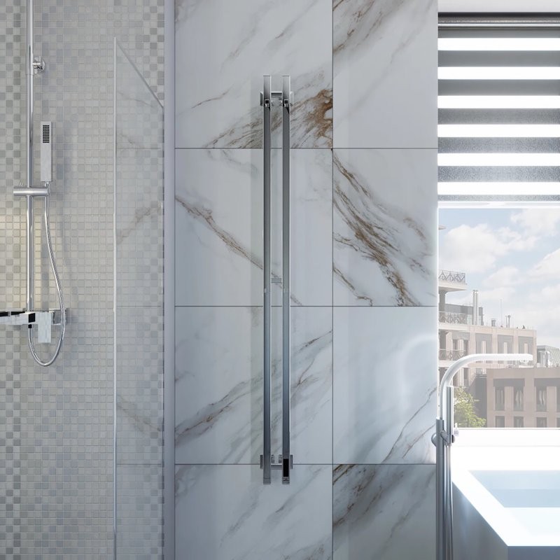 Полотенцесушитель электрический Grota Corsa K NP EL 10х150, с крючками, глянцевый хром