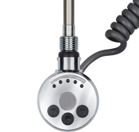 Полотенцесушитель электрический Secado Бергамо 2К 1300х70 130x10 см, подключение справа, хром, I-образный