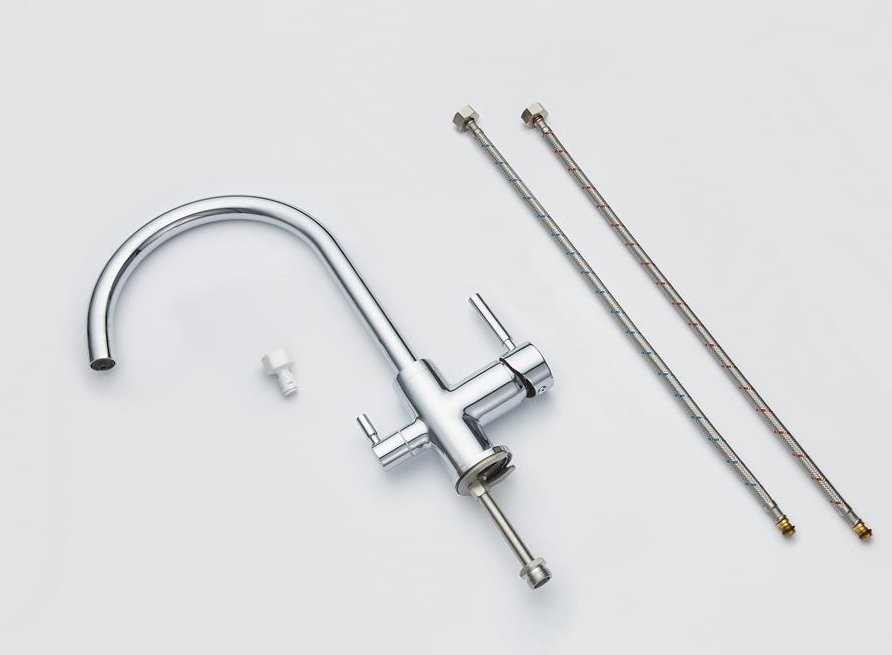 Смеситель для кухни Emar Steel ЕС - 3007 хром