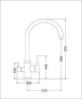 Смеситель для кухни Emar Steel ЕС - 3007 хром