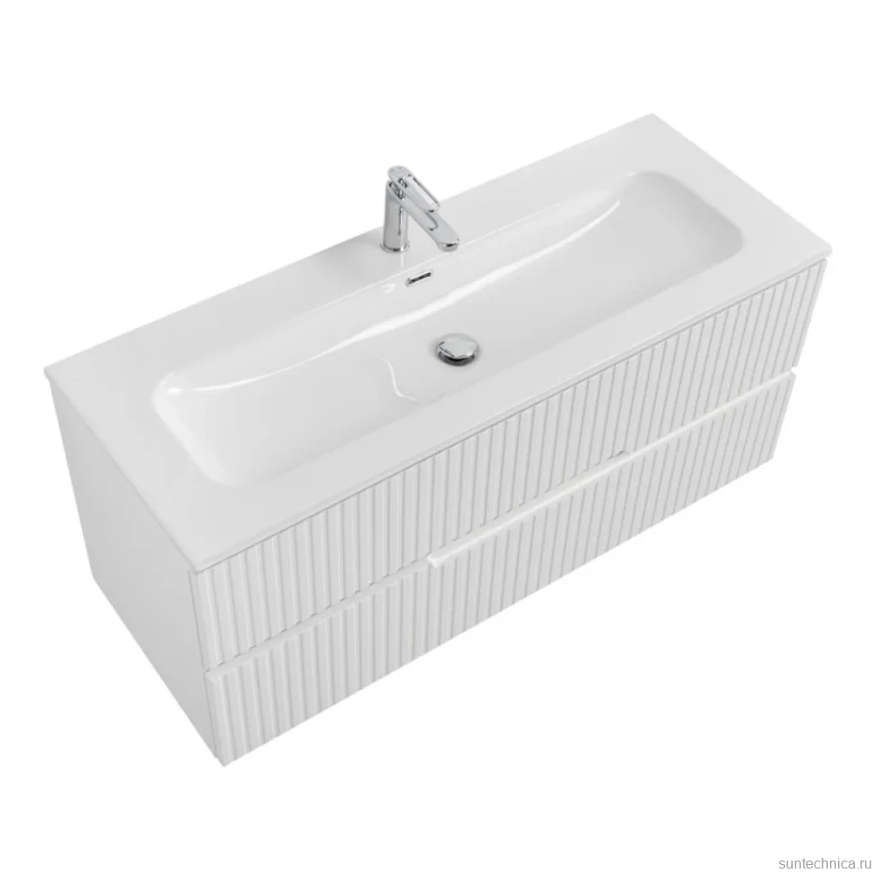 Мебель для ванной комнаты Cezares Duet 120 bianco opaco, раковина Cezares CZR-8073-120