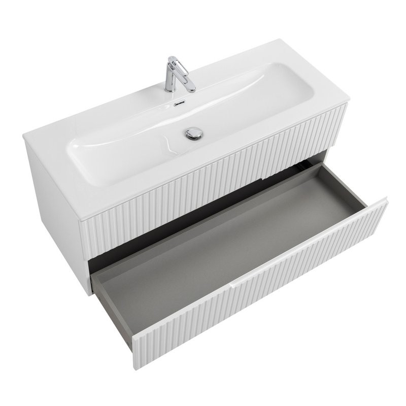 Мебель для ванной комнаты Cezares Duet 120 bianco opaco, раковина Cezares CZR-8073-120