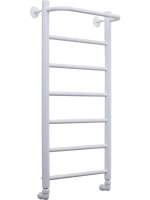 Полотенцесушитель водяной Comfysan Capri W-8 80х40 80x45 см, матовый белый, лесенка