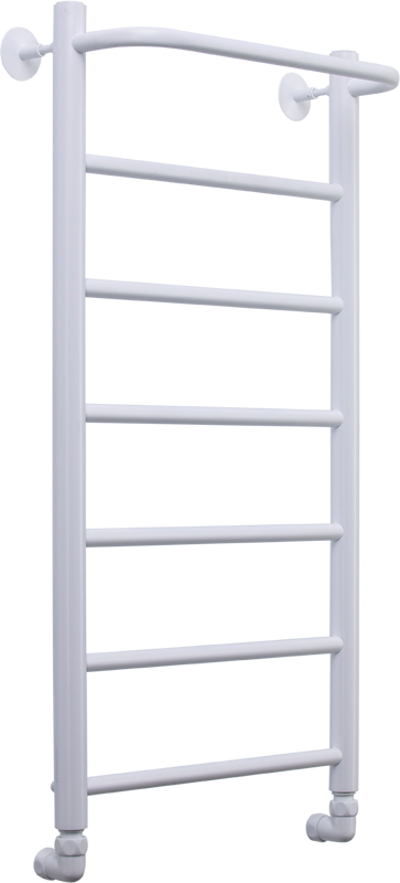 Полотенцесушитель водяной Comfysan Capri W-8 80х40 80x45 см, матовый белый, лесенка