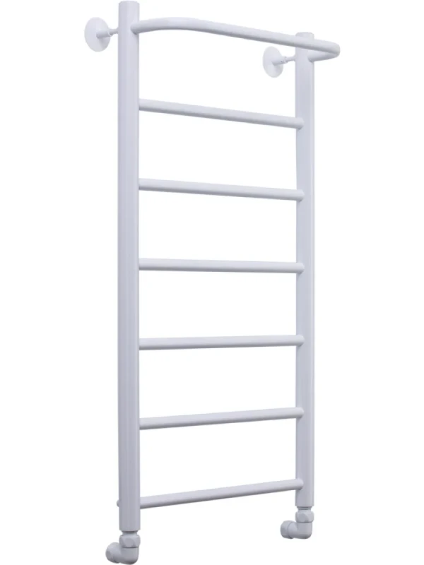Полотенцесушитель водяной Comfysan Capri W-8 80х40 80x45 см, матовый белый, лесенка
