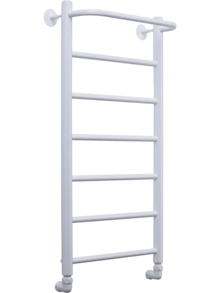 Полотенцесушитель водяной Comfysan Capri W-8 80х40 80x45 см, матовый белый, лесенка