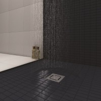 Душевой трап Berges Zentrum Norma 090362, 10x10 см, матовый хром