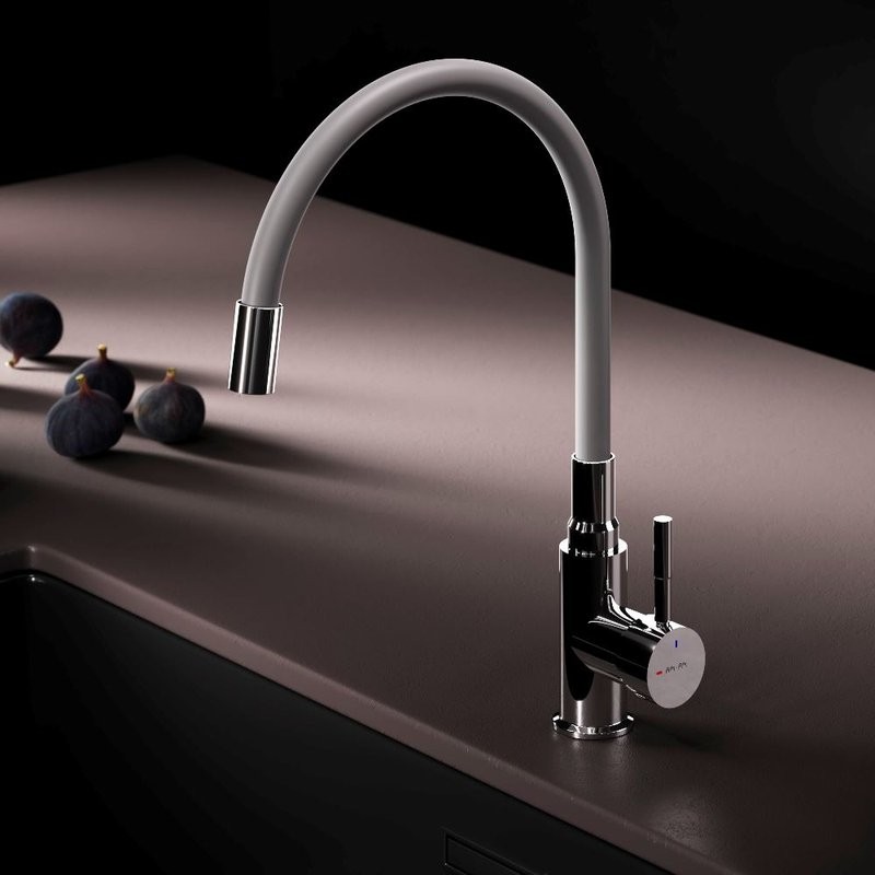 Смеситель для кухни AM.PM X-Joy S F85B07605 серый, хром