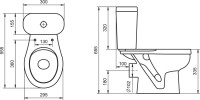 Детский унитаз-компакт Santek Каспер 1WH501741 детский