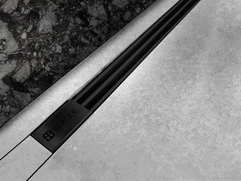 Душевой трап (лоток) Berges Super Slim 095154 80 см, черный