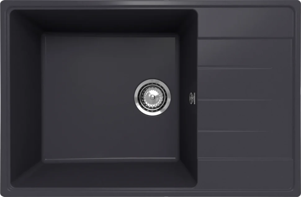 Мойка кухонная Ulgran Quartz Prima 760 космос + дозатор UQ 02 космос