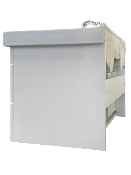 Тумба с раковиной Comforty Никосия 80П подвесная, белый глянец