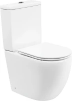 Унитаз-компакт напольный BelBagno Amanda BB051CPR безободковый, крышка BB870SC с микролифтом, бачок BB051T