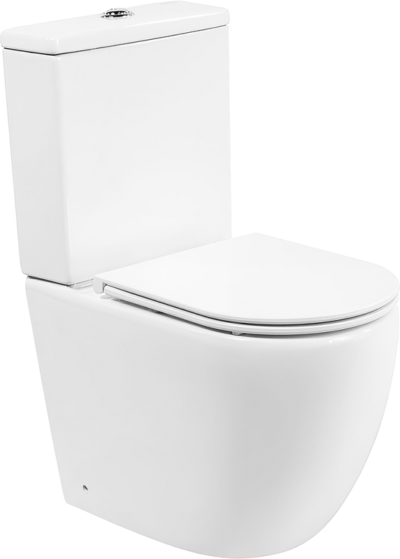 Унитаз-компакт напольный BelBagno Amanda BB051CPR безободковый, крышка BB870SC с микролифтом, бачок BB051T
