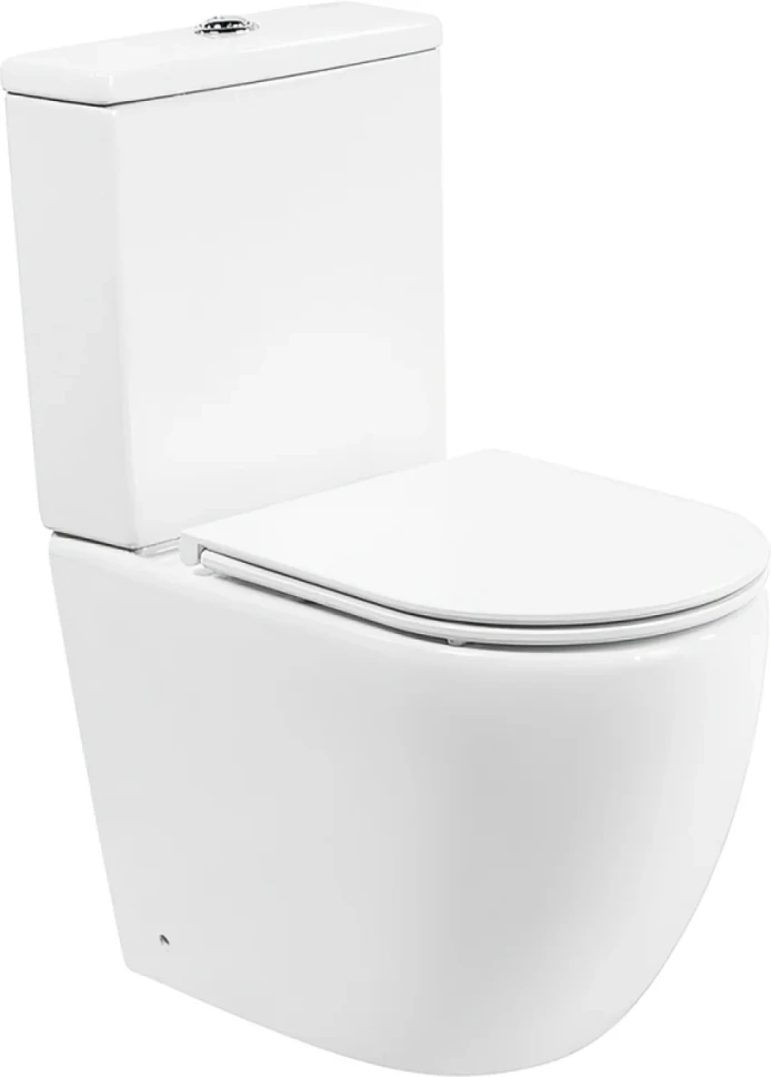 Унитаз-компакт напольный BelBagno Amanda BB051CPR безободковый, крышка BB870SC с микролифтом, бачок BB051T