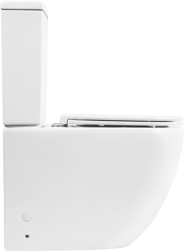 Унитаз-компакт напольный BelBagno Amanda BB051CPR безободковый, крышка BB870SC с микролифтом, бачок BB051T