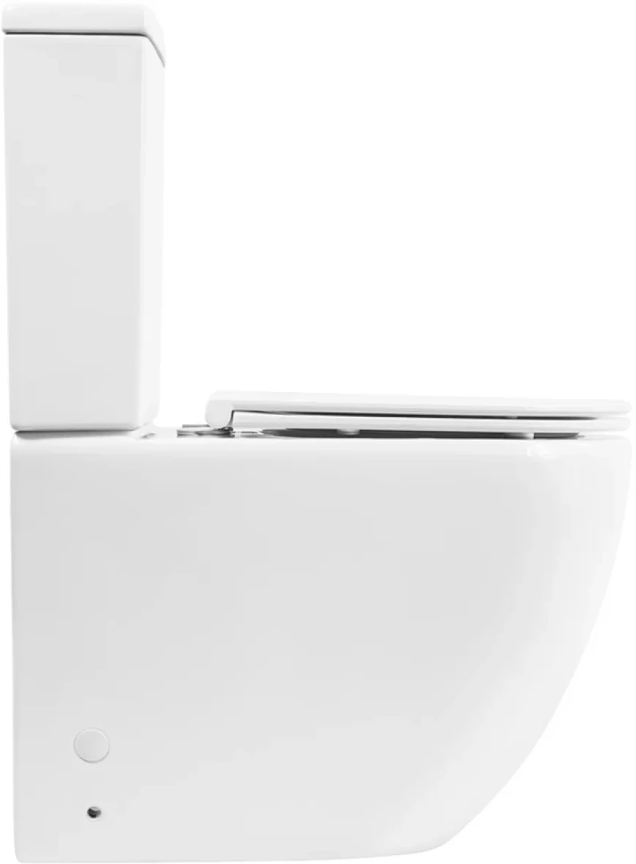 Унитаз-компакт напольный BelBagno Amanda BB051CPR безободковый, крышка BB870SC с микролифтом, бачок BB051T