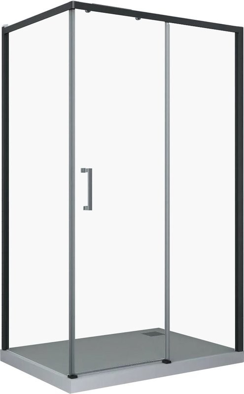 Душевой уголок Ceruttispa Vito 110B R 110х80, профиль черный