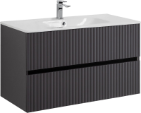 Мебель для ванной комнаты Art&Max Torino 100 подвесная, графит