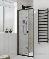 Душевая дверь в нишу Ceruttispa Bella D101B 100 см, профиль черный