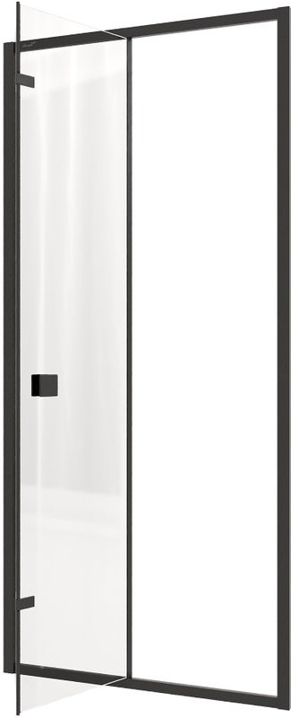 Душевая дверь в нишу Ceruttispa Bella D101B 100 см, профиль черный