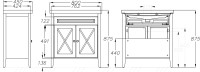 Тумба с раковиной Opadiris Палермо 80 белая матовая