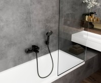 Смеситель для ванны с душем Hansgrohe Vernis Blend 71440670 черный