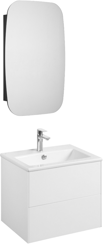 Мебель для ванной комнаты AQUATON Сохо 60 подвесная, белая глянцевая