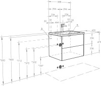 Мебель для ванной комнаты AQUATON Сохо 60 подвесная, белая глянцевая