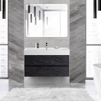 Мебель для ванной комнаты Cezares Molveno 46 100 antracite, с раковиной Cezares CZR-MIL-100-LVB