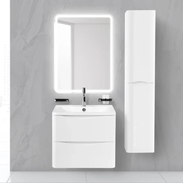 Мебель для ванной комнаты BelBagno Acqua 70 подвесная, bianco lucido