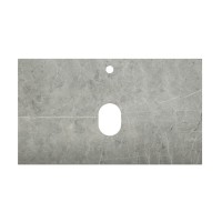 Тумба под раковину со столешницей BelBagno Kraft 80 подвесная, матовая голубая, столешница kep-80-mgl