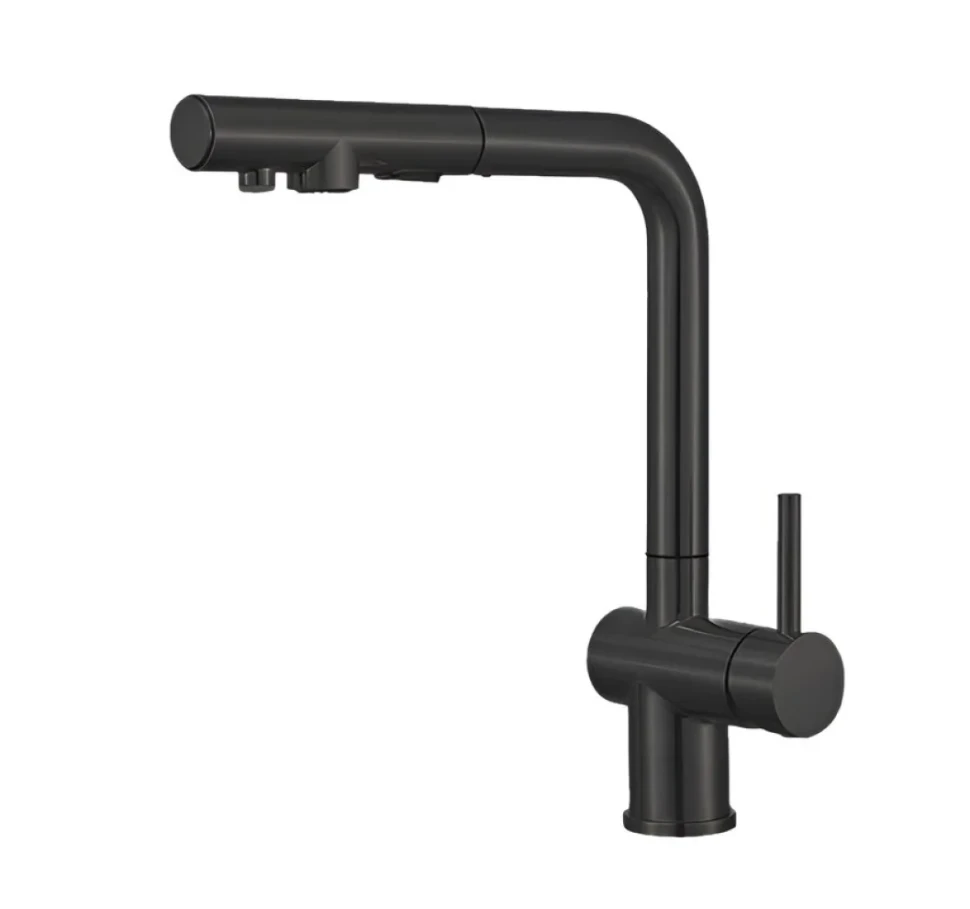 Смеситель для кухни Emar Steel ЕСВ 7020 black