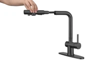 Смеситель для кухни Emar Steel ЕСВ 7020 black