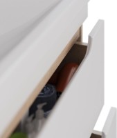 Тумба под раковину Lemark Olivia 65 дуб кантри, белая глянцевая