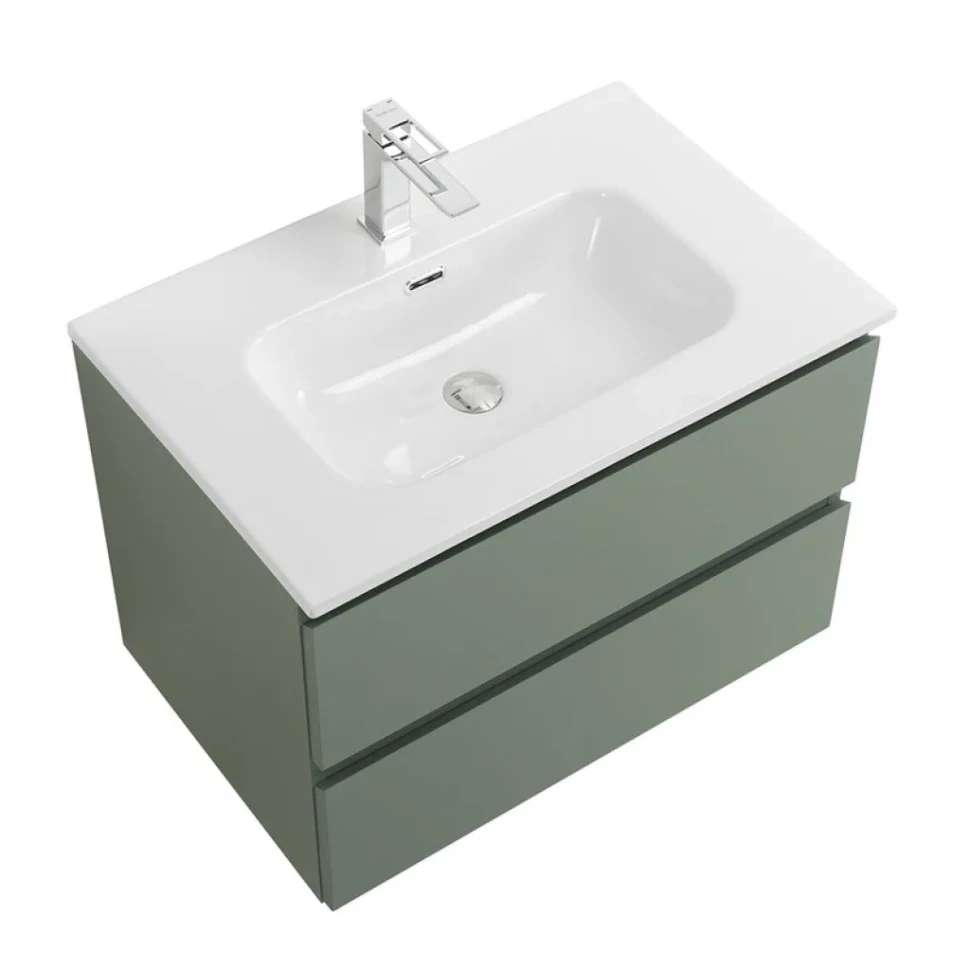 Тумба с раковиной BelBagno Kraft 70 подвесная, матовая еловая, раковина bb700etl