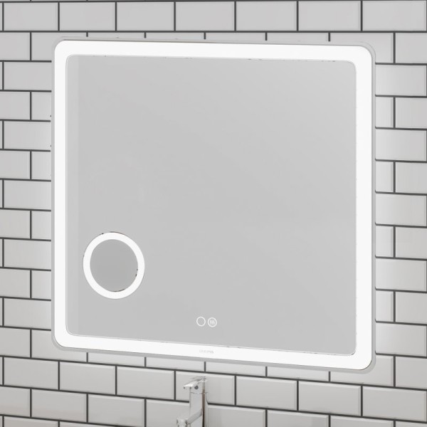 Зеркало Grossman Leo 80 с подсветкой, с антизапотевателем