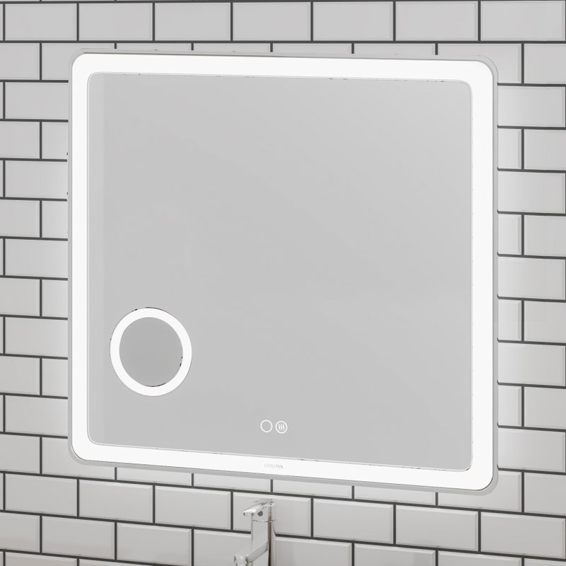 Зеркало Grossman Leo 80 с подсветкой, с антизапотевателем