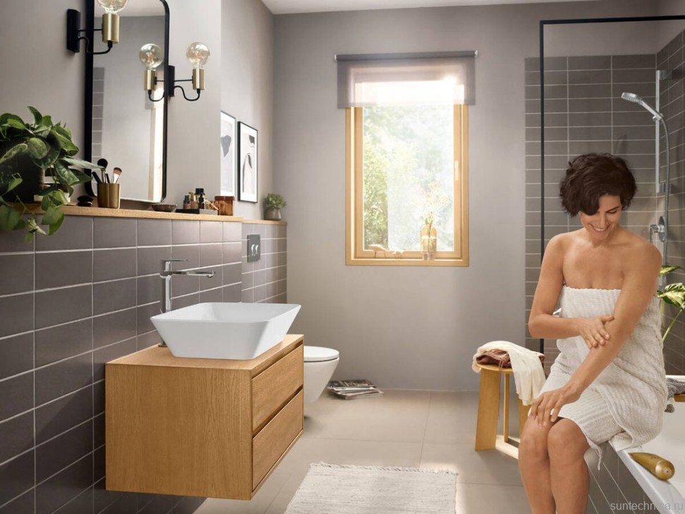 Смеситель для раковины Hansgrohe Rebris E 72581000 с донным клапаном, хром